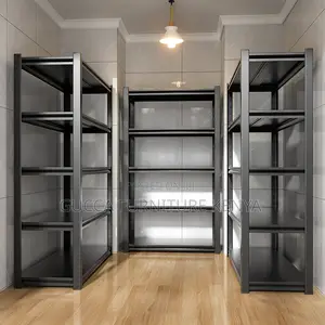 Adjustable Blak Metallic Filling Rack.