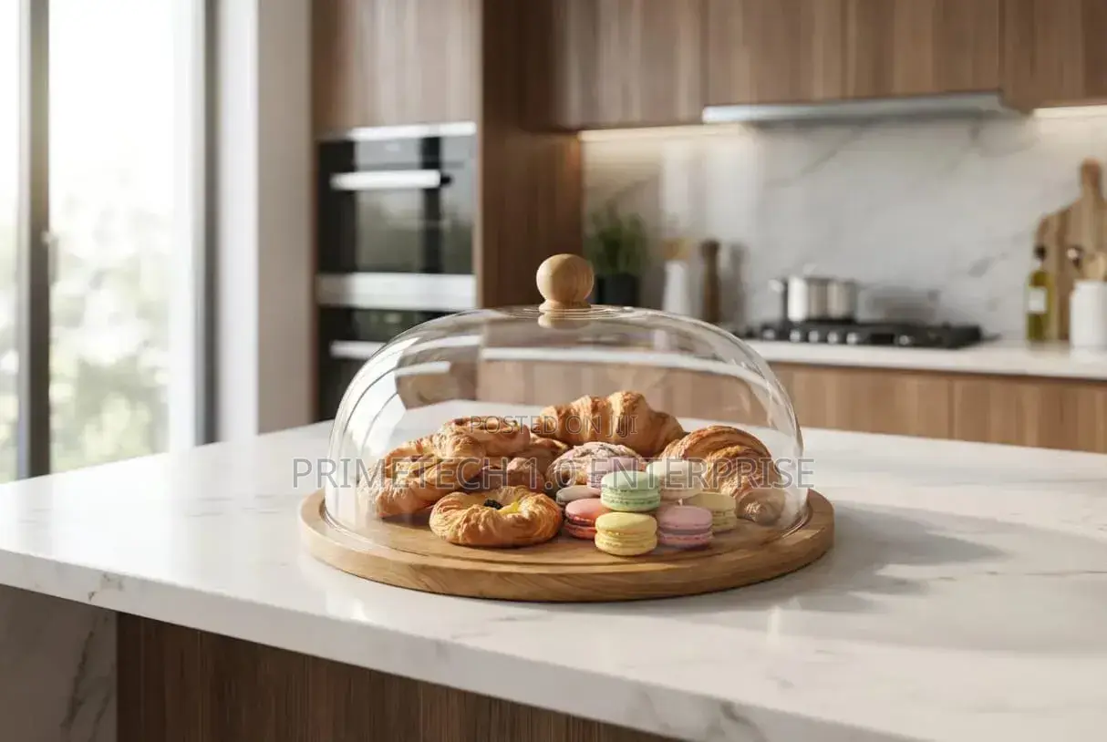 Round 28cm Bamboo Cake Stand