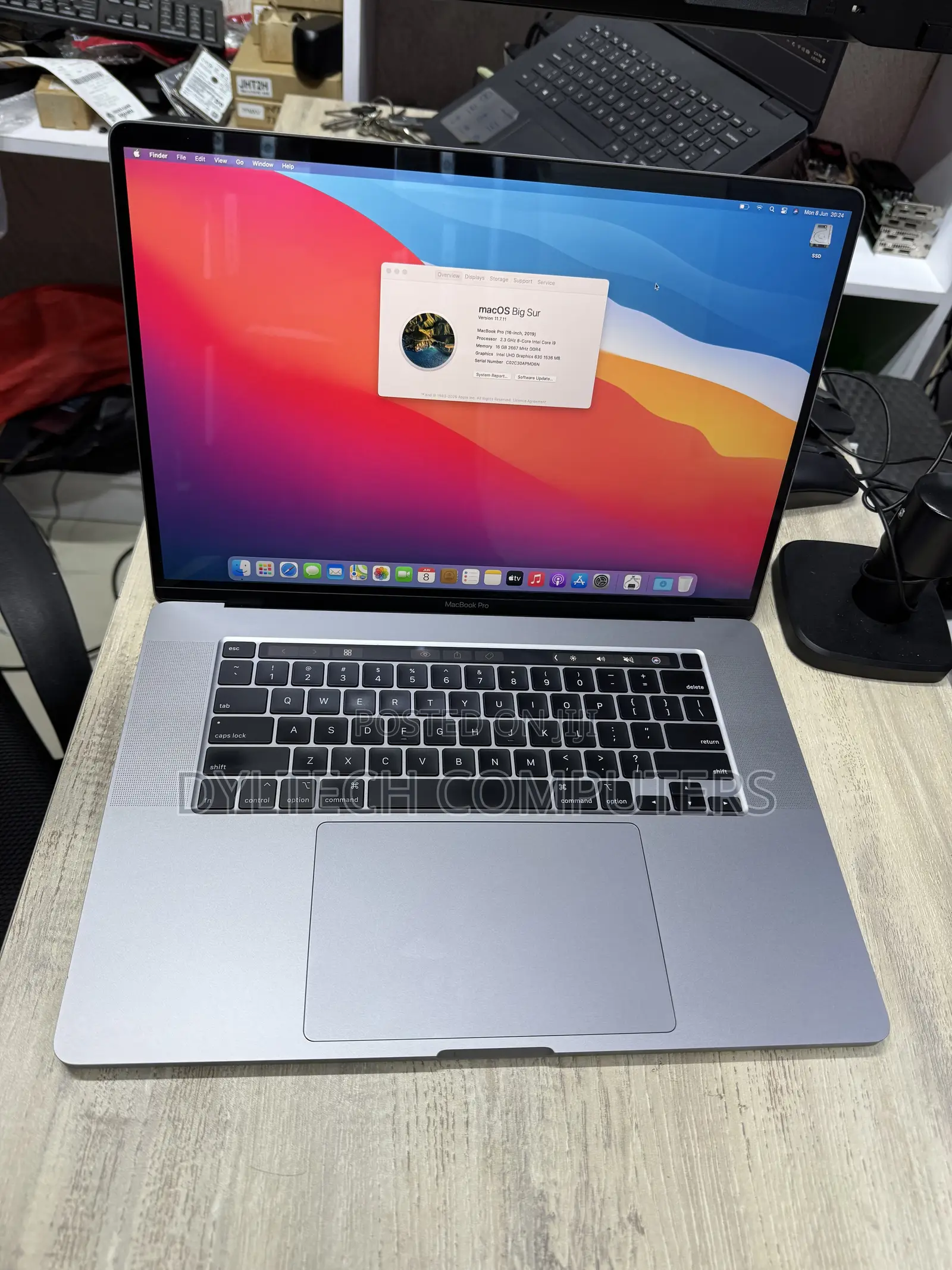 Laptop Apple MacBook Pro 2019 16GB Intel Core i9 SSD 1T