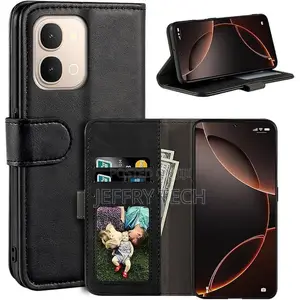 Leather Flip Cover Compatible With Vivo Y31d 4g Wallet Case With Card