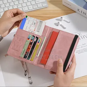 Passport Holder,Passport Cover With Rfid Blocker Plus Suitcase Tag