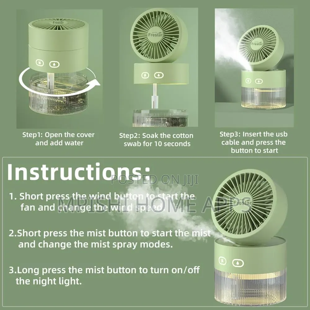 350ml Portable Fan With Humidifier