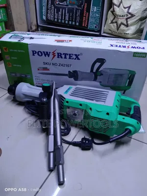 Powrtex 1600w Electric Demolition Hammer / Concrete Breaker – Hammer