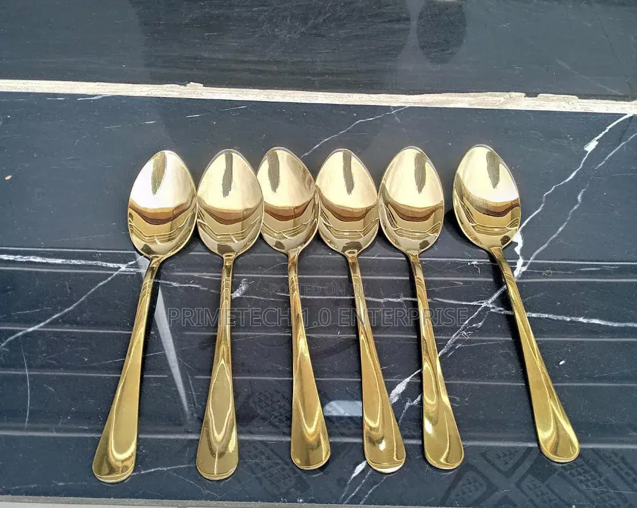 6pcs Gold Table Spoons
