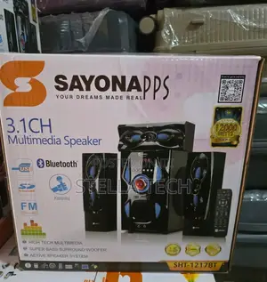 3.1ch Sayona SHT 1217 Bt Home Theater System Bluetooth/Fm/Usb.