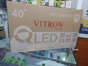 Vitron Htc4088qfs, 40" Inch Qled Tv Digital Smart Android Bluetooth