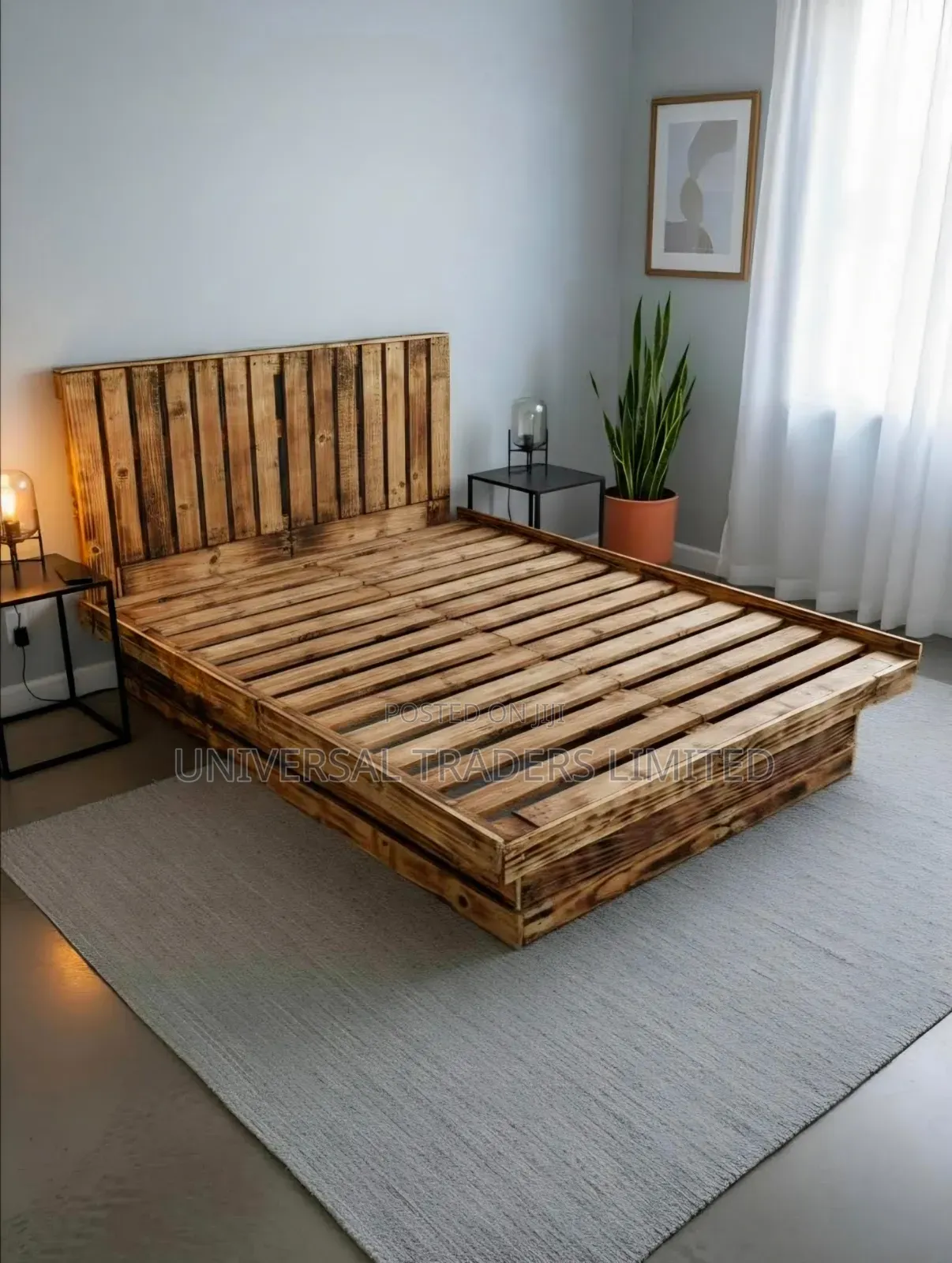 Pallets Bed - Floating Pallet Bed - 5x6