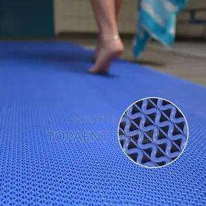 No Slips No Trips Blue Perforated PVC Antislip Mats