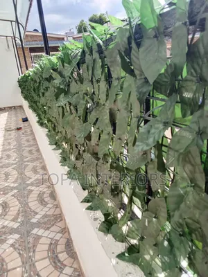 Dark Green Balcony Cover Artificial Green Plants Fencing Rolls