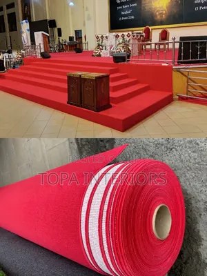 Beautiful Church Wall to Wall Red Carpets Professional Installation