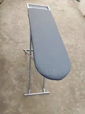 Metallic Foldable Ironing Board With Metal Iron Rest