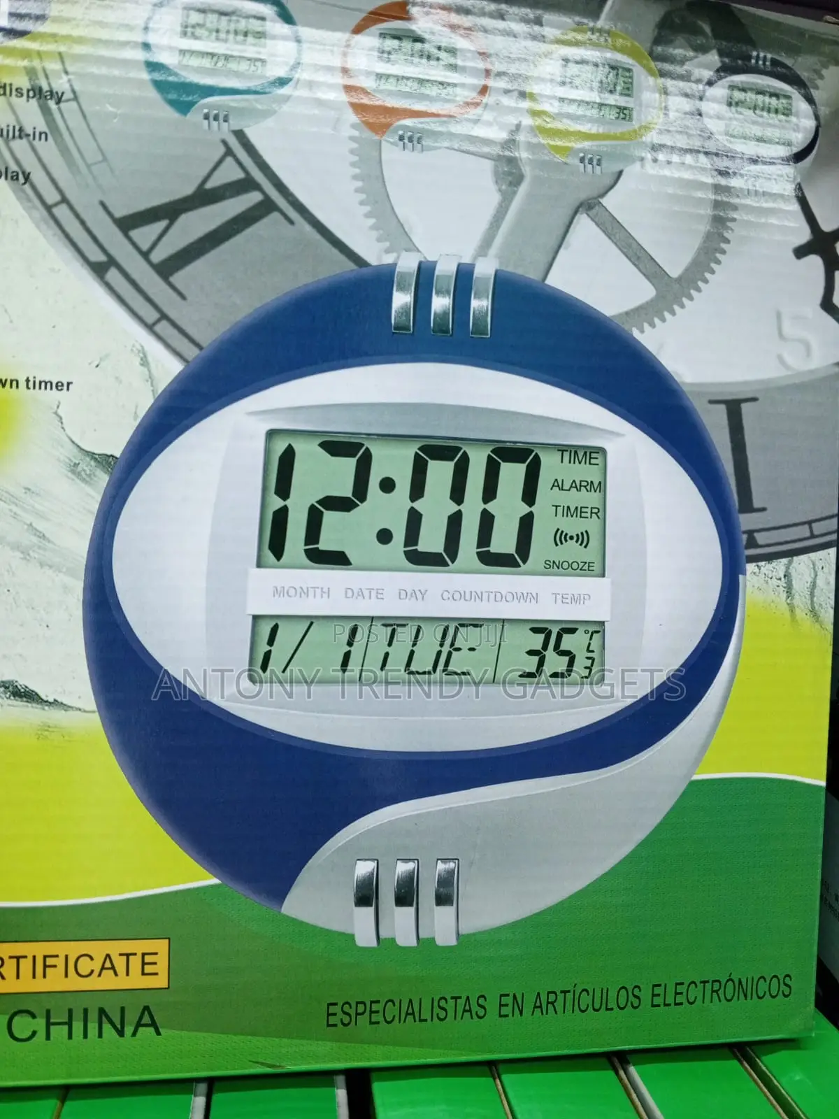 Kadio 3885n Multifunction LCD Desk and Wall Clock