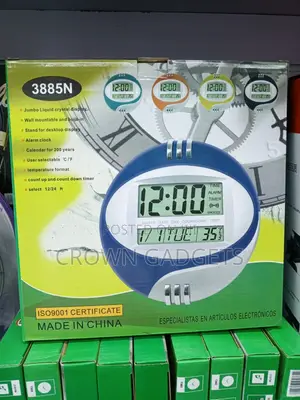Kadio 3885n Digital Clock Large LCD Display Alarm Calendar