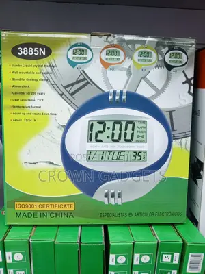 Kadio 3885n Multifunction Clock With Temperature Display
