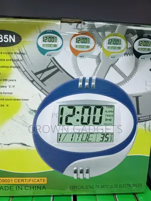 Kadio 3885n LCD Wall Clock Alarm Calendar Thermometer