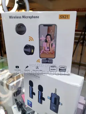 Sx21 Wireless Lavalier Microphone for Smartphones and Vlogging