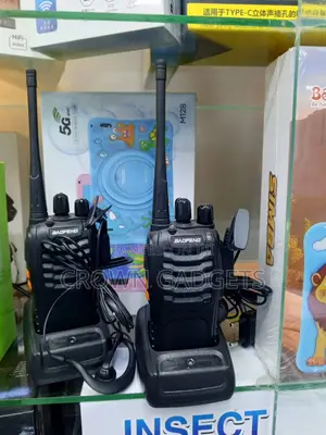 Baofeng Bf888s Rechargeable Walkie Talkie Pair Long Range