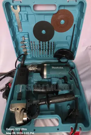 Makita Combo Set- Angle Grinder Drill Machine 710w+Other Accessories