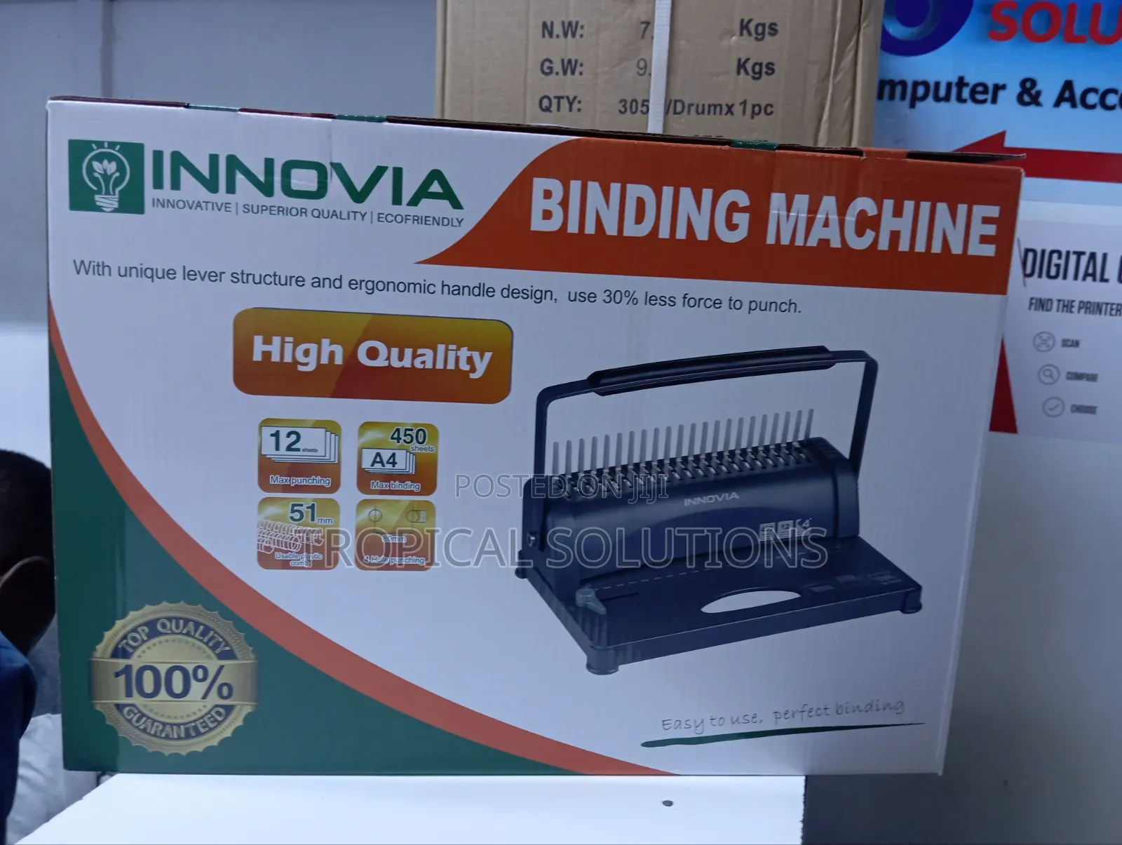 Spiral Binding Machine A4 Metallic Too Quality