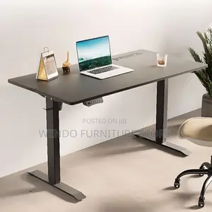 Office Desk 120cm Black Ergonomic Electric Offices Standing Table