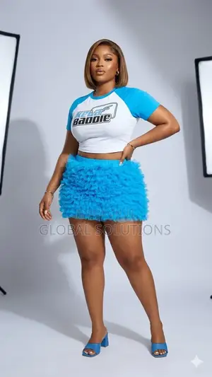 Tiered Tulle Tutu Mini Skirt Set