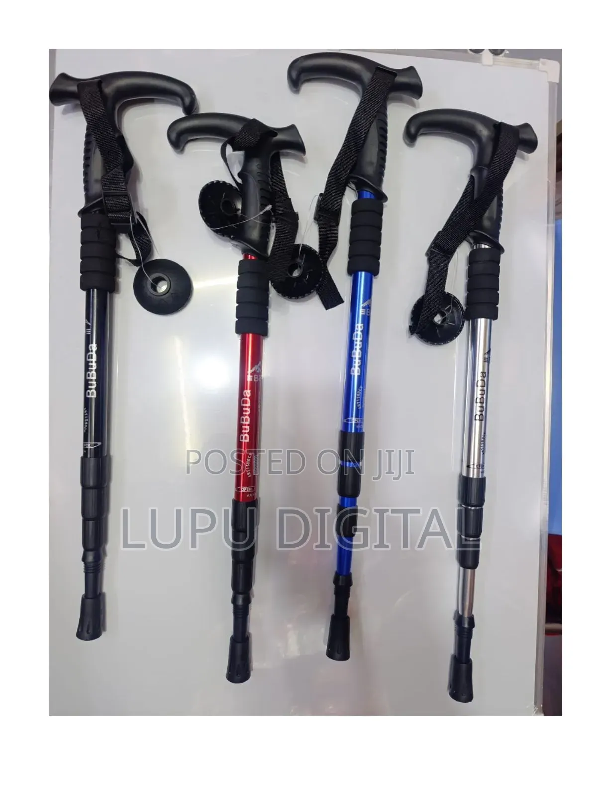Hiking Sticks
Black,Red,Blue,Silver