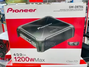 Pioneer 1200watts Gm-D8704 Bridgeable 4 Channel Amplifier- 1yr Wrnty