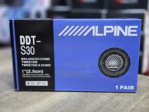 Alpine DDT-S30 180watts Balanced Dome Tweeters- A Pair