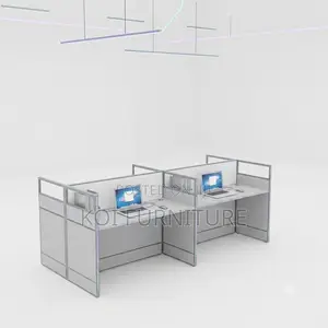 Office Workstation; Four Users MDF Office Workstation