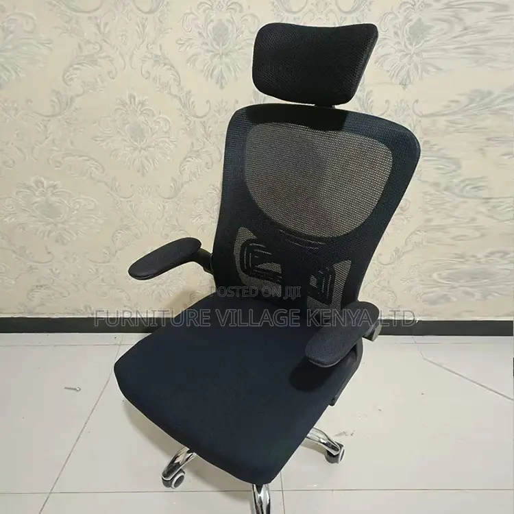 Black Ergonomic Mesh Home Chair