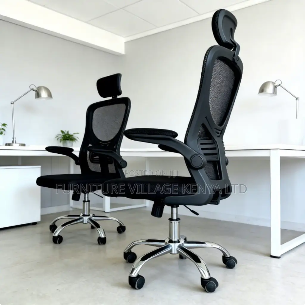 Black Ergonomic Mesh Home Chair