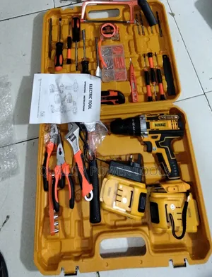 Dewalt 48v Cordless Electric Drill 47pc Tool Set 2 Rechagable