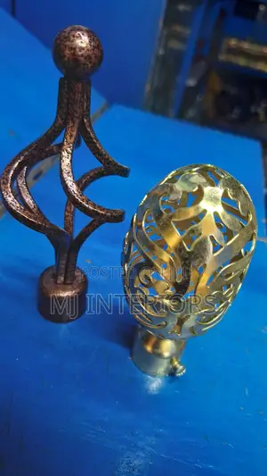 Elegant Window Rods With Decorative Accessories Available