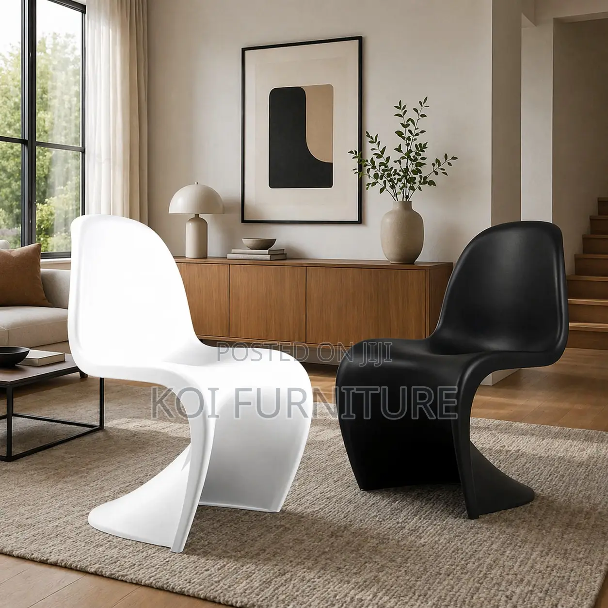 Dining Chairs; Plastic Stackable Pantone Dining Chairs