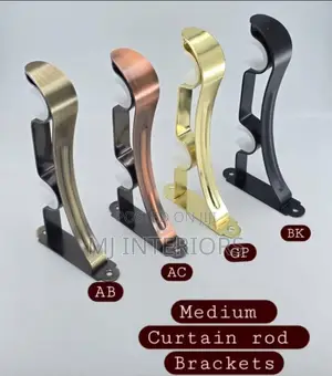 Smooth Double Brackets for Curtain Rods