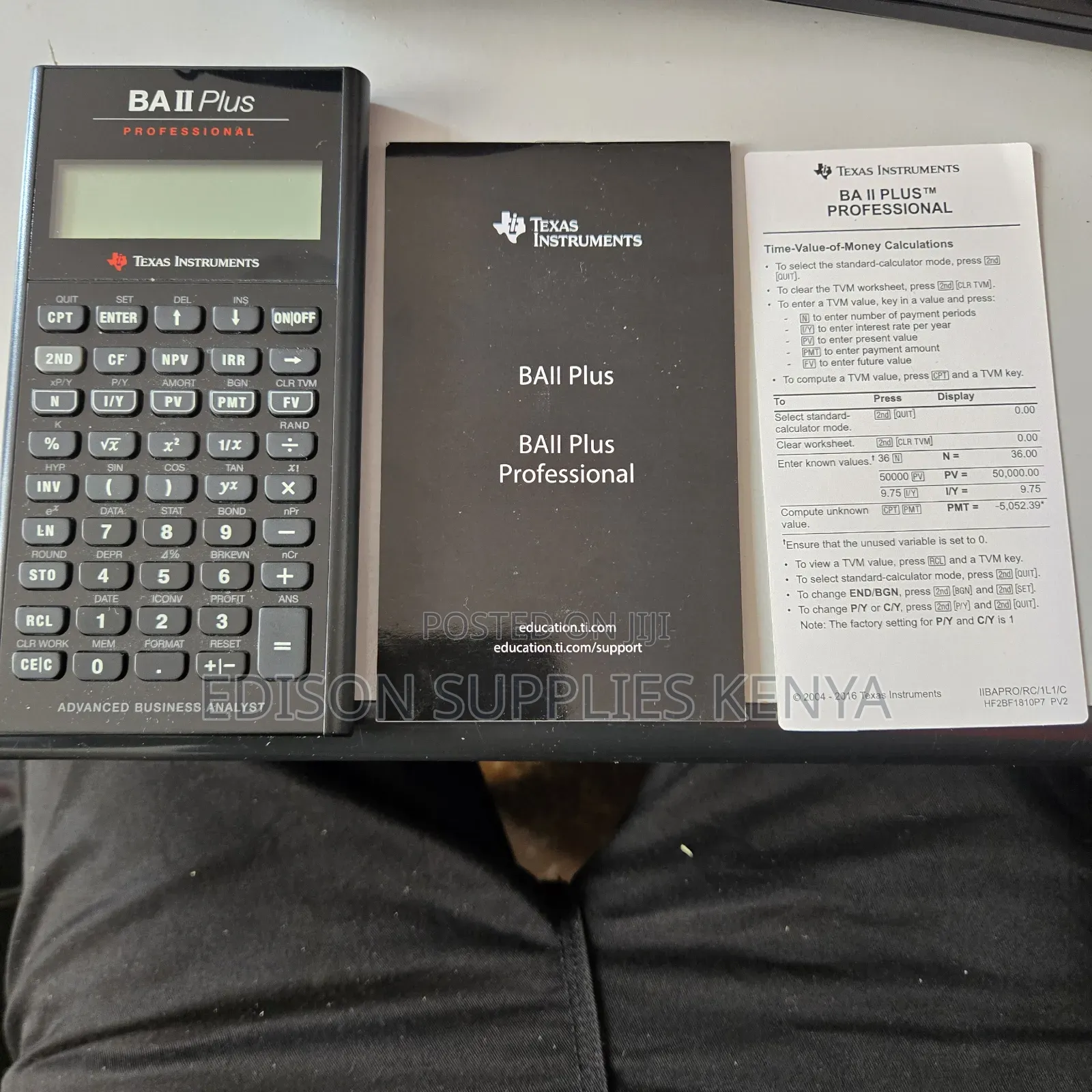 Texas Instruments Ba 2 Ii Plus Professional Calculator Open Box Good