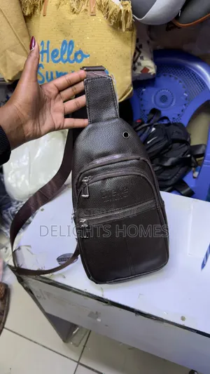 Unisex Leather Shoulder Crossbody Sling Chest Bags_yu