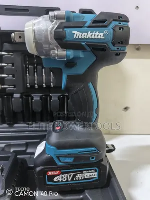 Makita 48v Cordless Impact Wrench Kit – 5.0ah Battery With Socket Set