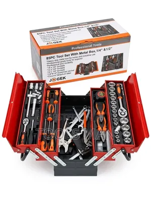 85pc Professional Tool Set With Metal Cantilever Box - Jingek.