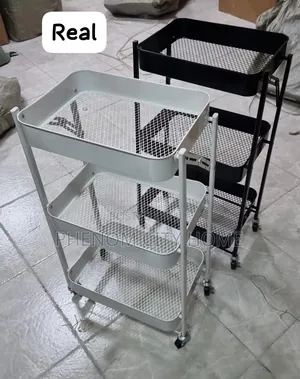 Foldable 3 Layer Metallic Mesh Rack
