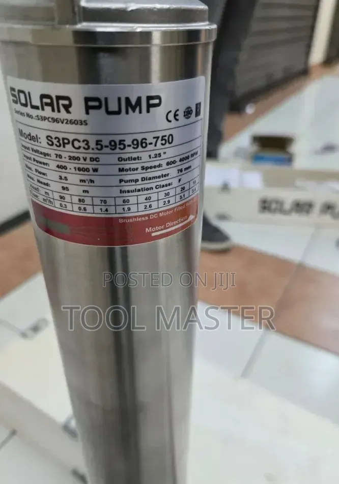 95m Solar Water Pump With Controller Box/95m Solar Submersible Pump