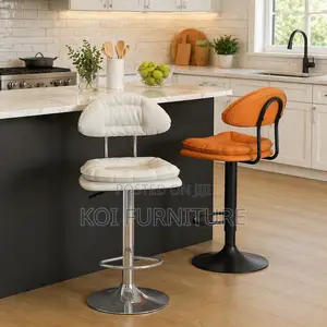 Barstools; Home Kitcen Side Swivel Leather Barstool