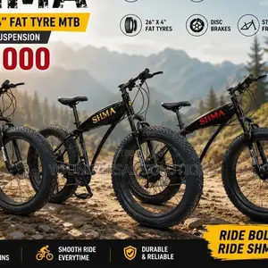 Fat Tyre MTB Size 26 Bike With Gear and Front Suspension