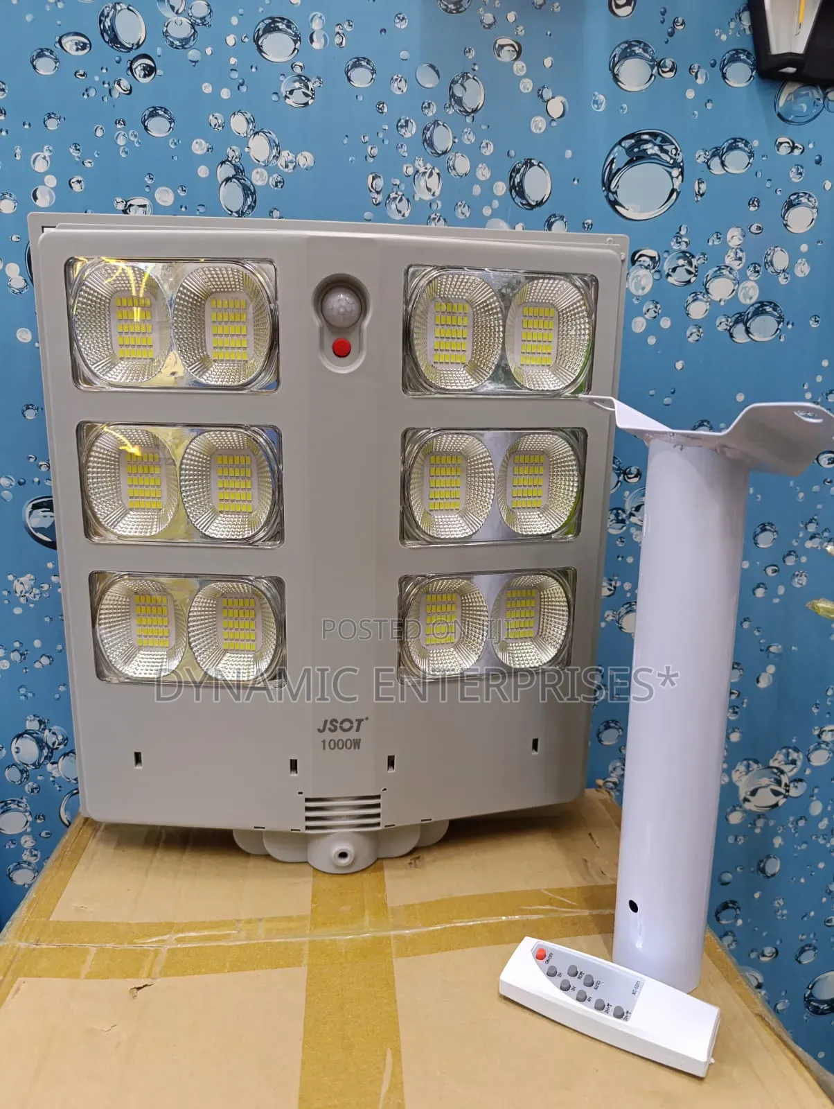 1000w Grey Solar Street Light + Pole