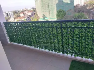 Dark Green Artificial Hedge Fence Roll Balcony Garden Privacy Screen