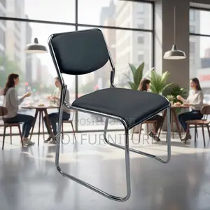 Office Chairs; Catalina Armless Visitors Leater Reception Office Chair
