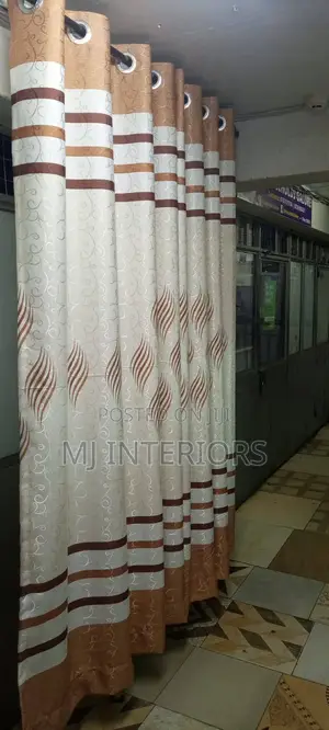 Stylish Home Curtains With Modern Fabric Design Finish