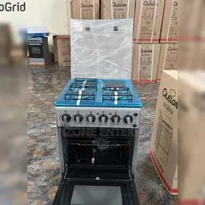 New Model Silver Olelon Free Standing 3 Gas +1 Electric Cooker 