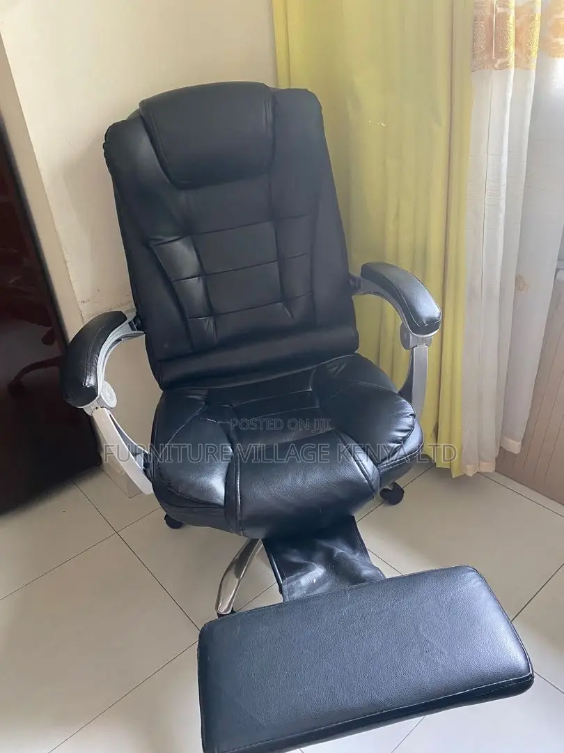Leather Office Seat With Footrest