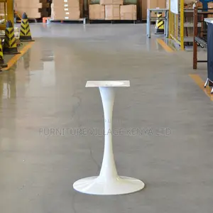 Round White Home Dining Table.